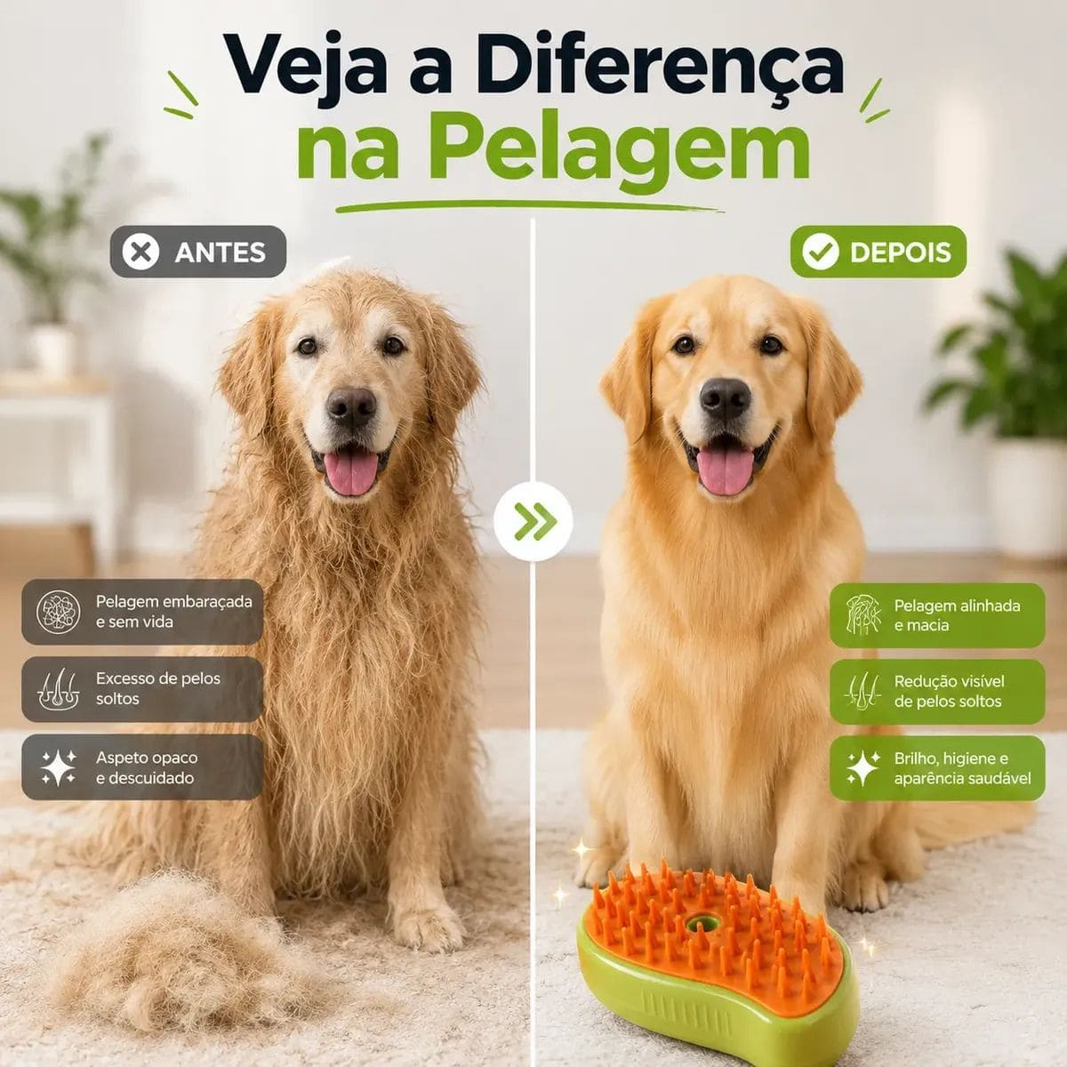 Comparação da pelagem apresentada na imagem fornecida