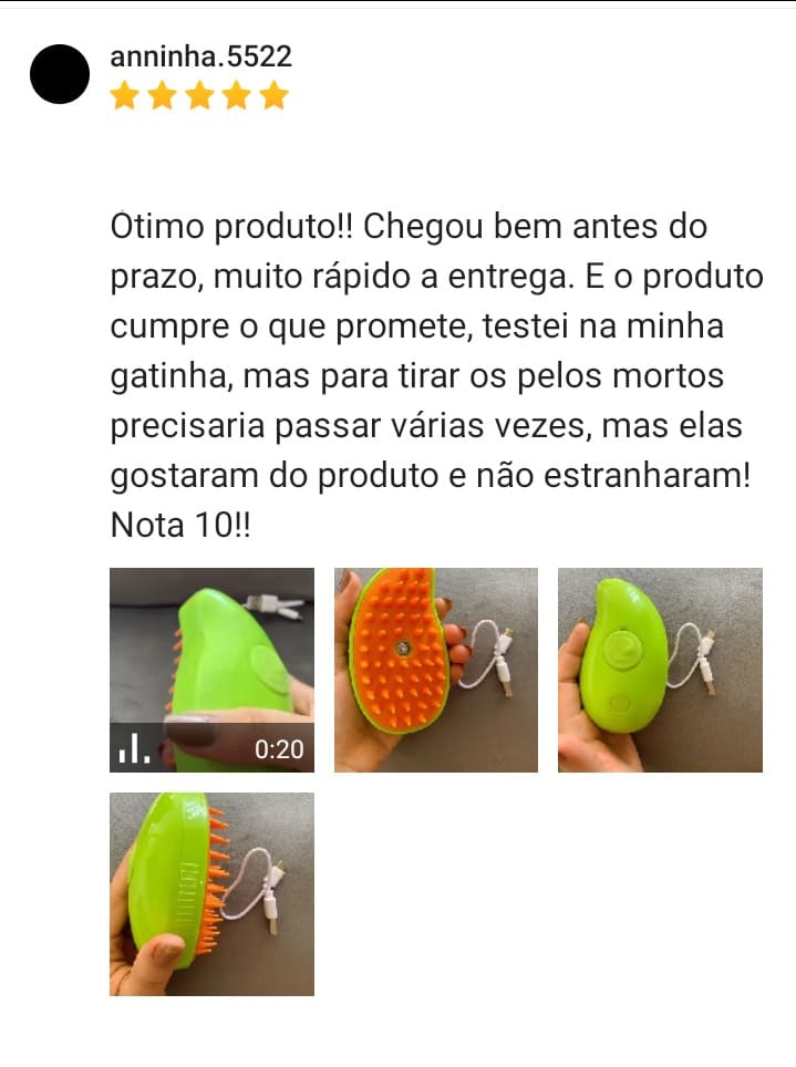 Print de avaliação 5 estrelas de tutor VapoPet (30)